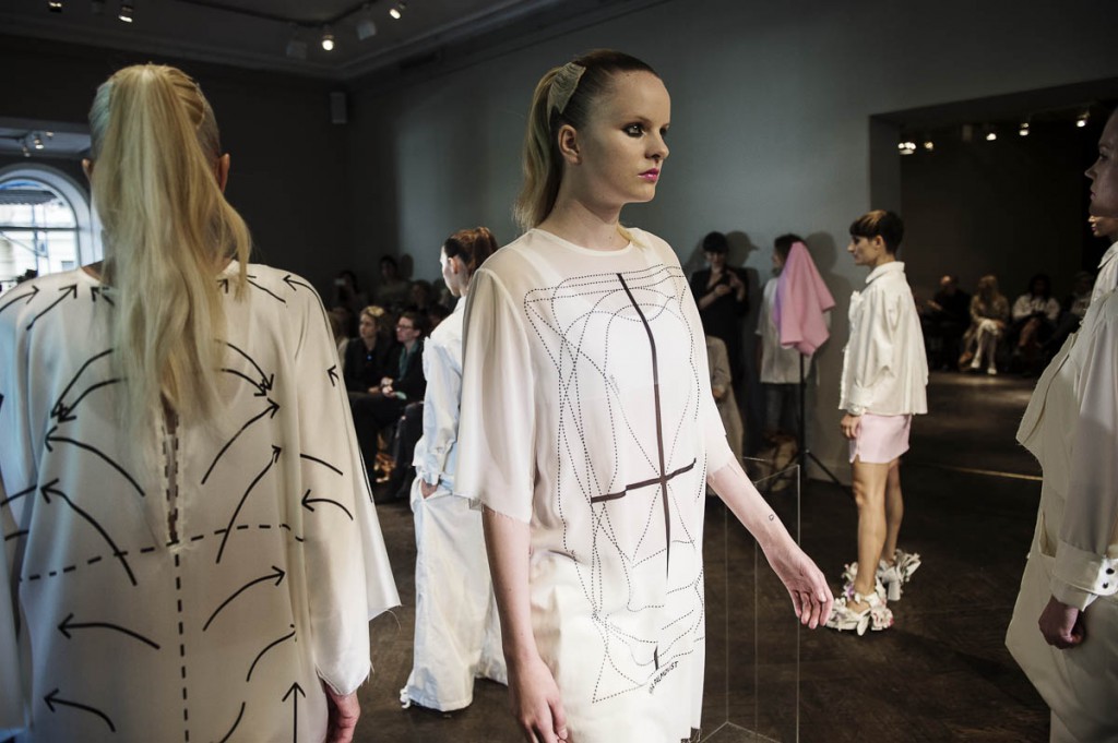 Minna Palmqvists visning, Fashion Week på Bukowskis. 2014.